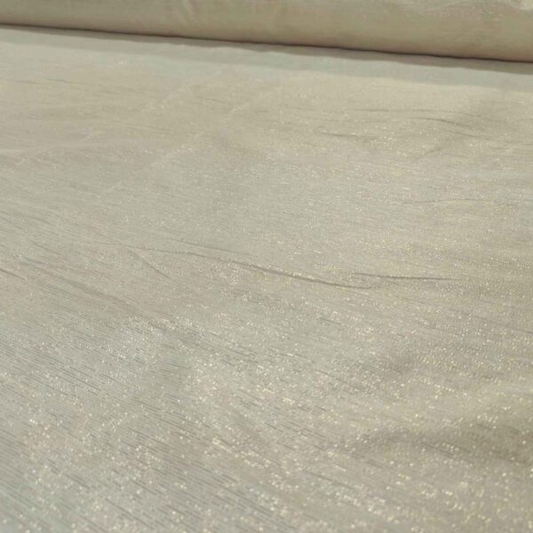 100% Silk Dupion Baby Pink With Golden Lurex