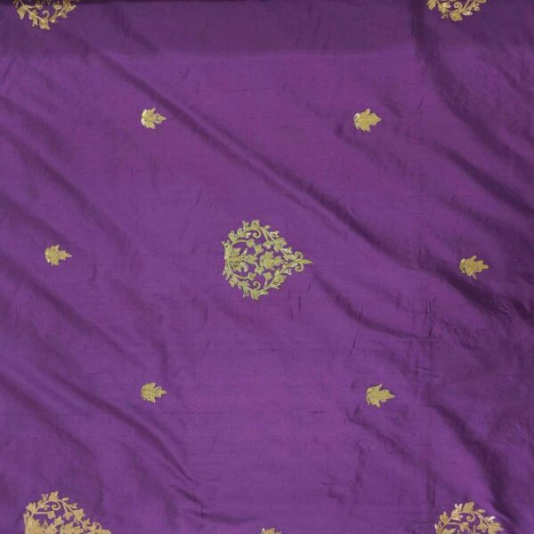 ED 2927 Alpha Lavender Indian Embroidery Fabric