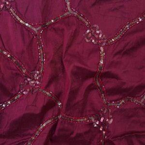 ED 2937 Boon Wine Hand Embroidery Fabric