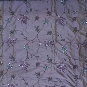 ED 2938 Golden Blue Embroidered Fabric