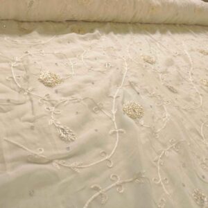 Silk Georgette ED049 Embroidred Fabric