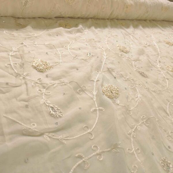 Silk Georgette ED049 Embroidred Fabric