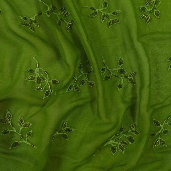 Silk Georgette ED055 Embroidered Fabric - Image 2