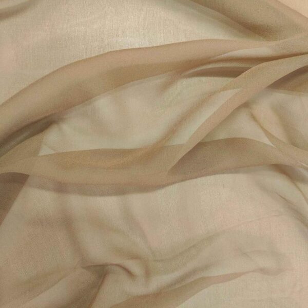 Silk Georgette LightBrown Fabric - Image 2