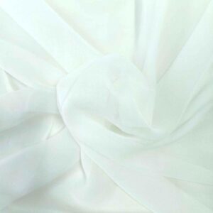 Silk Georgette White Fabric