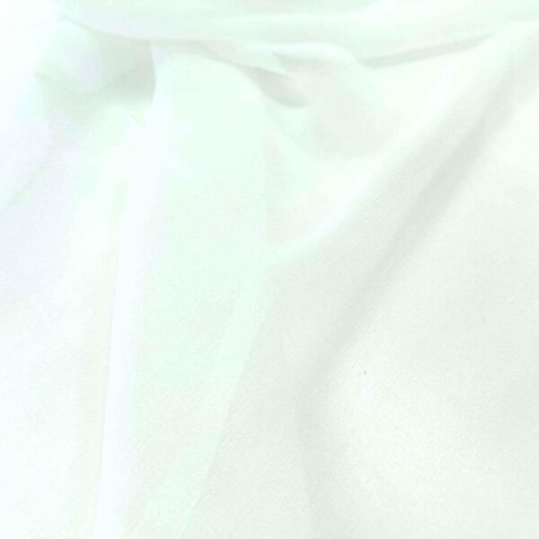 Silk Georgette White Fabric - Image 3