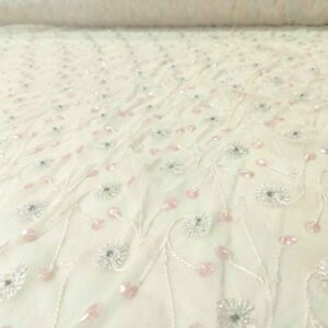 Silk georgette ED052 Embroidered Fabric