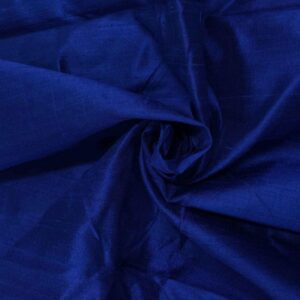 Handmade Dupion AMERICAN BLUE 100% Silk Fabric