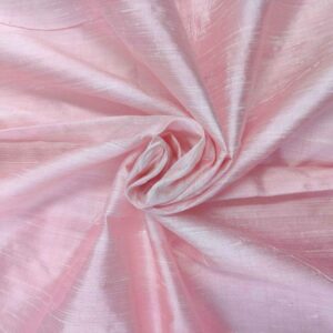 Handmade Dupion BABY PINK 100% Silk Fabric