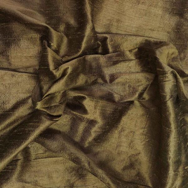 Handmade Dupion BLACK TUSSAR 100% Silk Fabric - Image 2