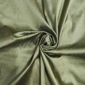 Handmade Dupion BLACK WHITE 100% Silk Fabric
