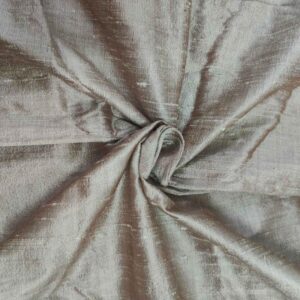 Handmade Dupion BROWN CREAM