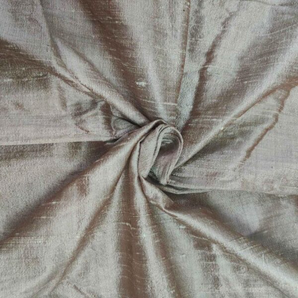 Handmade Dupion BROWN CREAM