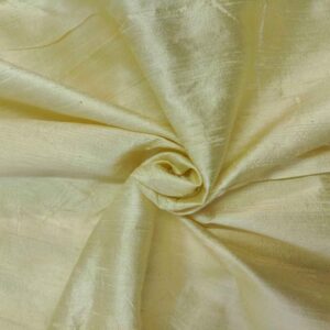Handmade Dupion DARK CREAM 100% Silk Fabric