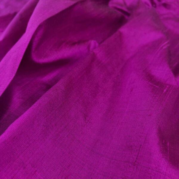 Handmade Dupion DARK RANI 100% Silk Fabric - Image 2