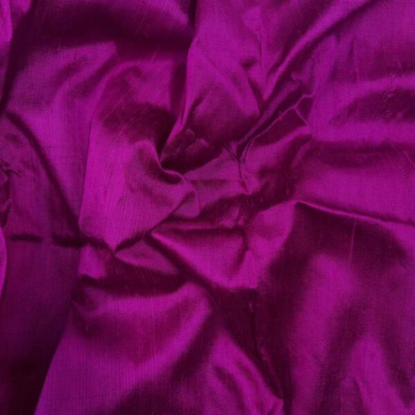 Handmade Dupion DARK RANI 100% Silk Fabric - Image 3