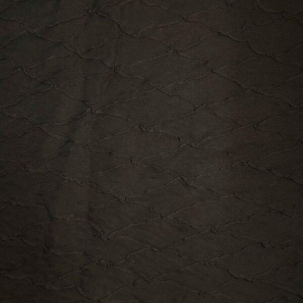 Handmade Dupion DARK BROWN 100% Silk Fabric