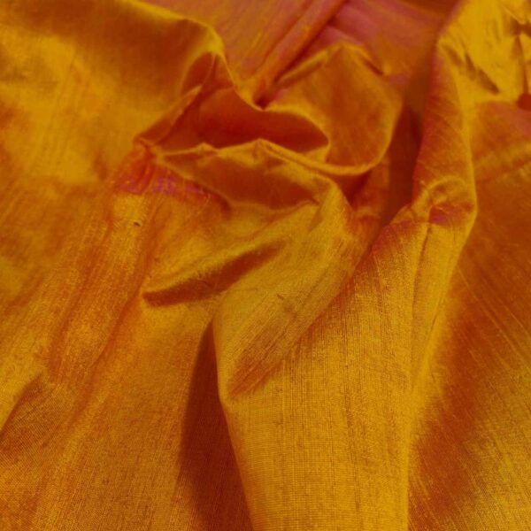 Handmade Dupion MAGENTA 100% Silk Fabric - Image 3