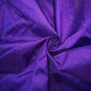 Handmade Dupion PURPLE 100% Silk Fabric