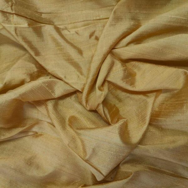 Handmade Dupion SANDAL WOOD 100% Silk Fabric - Image 2