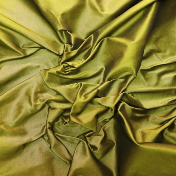 40 MM HEAVY WEIGHT TH-175 GREEN SILK TAFFETA FABRIC - Image 2