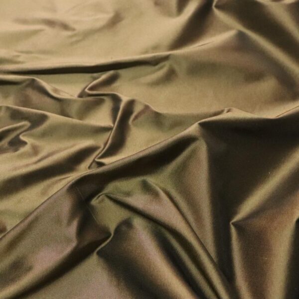 40 MM HEAVY WEIGHT TH83 COPPER BROWN SILK TAFFETA FABRIC - Image 2