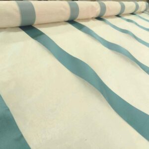 Organza Stripe Macademia Silk Fabric