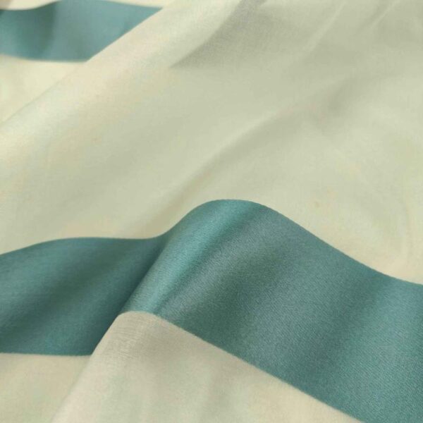 Organza Stripe Macademia Silk Fabric - Image 2