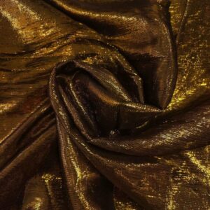 Polyester Organza Lurex Black Gold