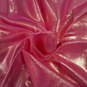Polyester Organza Lurex Pink Gold