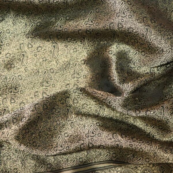 Black Gold Scarf Fabric - Image 2