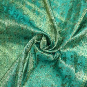 Green Gold Scarf Fabric