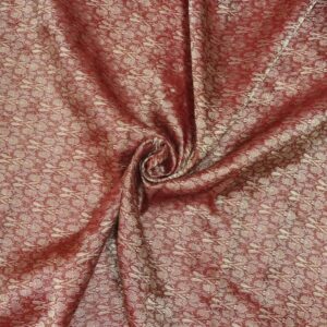 Maroon Gold Scarf Fabric