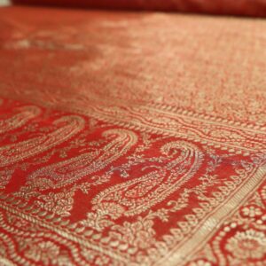 Red Gold #2 Scarf Fabric