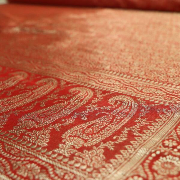 Red Gold #2 Scarf Fabric