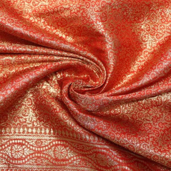 Red Gold #2 Scarf Fabric - Image 2