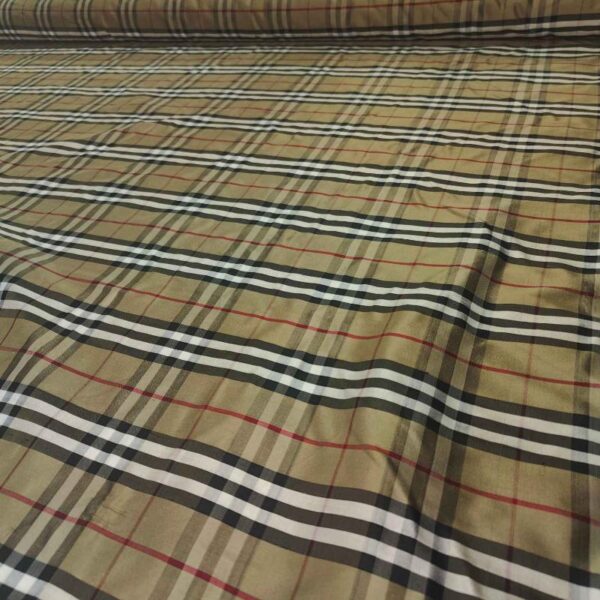 Burberry Checks SILK SATIN STRIPE FABRIC
