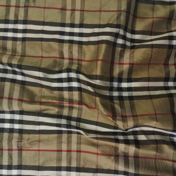 Burberry Checks SILK SATIN STRIPE FABRIC - Image 2