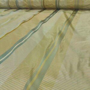 Forest Green SILK SATIN STRIPE FABRIC