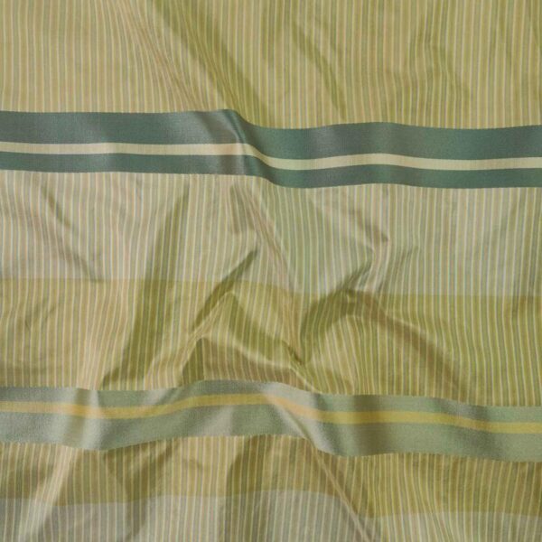 Forest Green SILK SATIN STRIPE FABRIC - Image 2