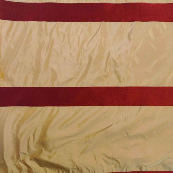 Maroon_Beige SILK SATIN STRIPE FABRIC - Image 2