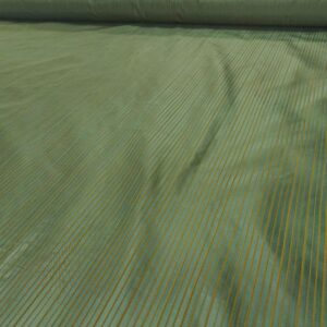 Masti Green SILK SATIN STRIPE FABRIC