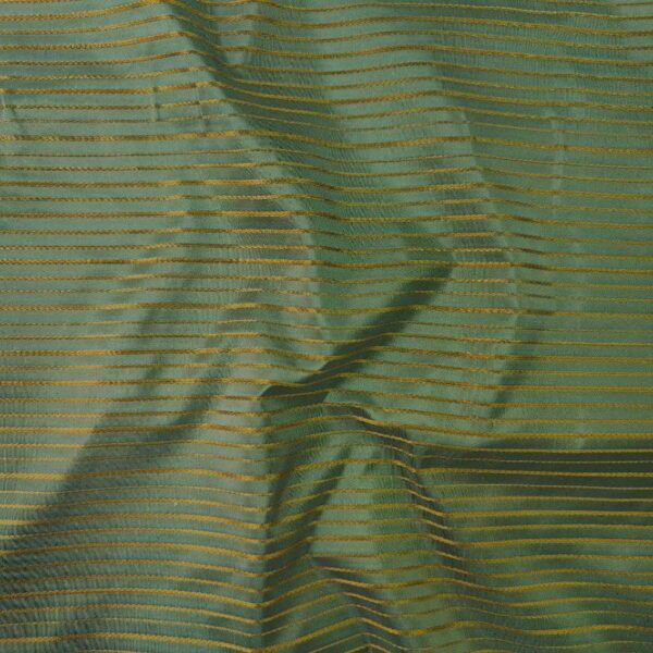 Masti Green SILK SATIN STRIPE FABRIC - Image 2
