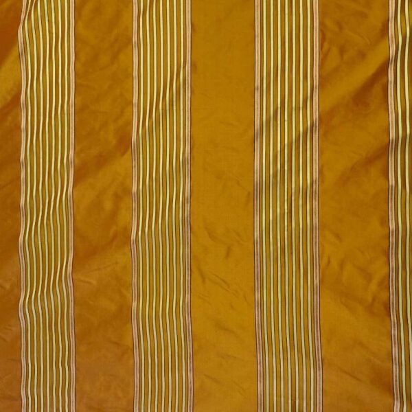Royal King Mustard SILK SATIN STRIPE FABRIC - Image 3